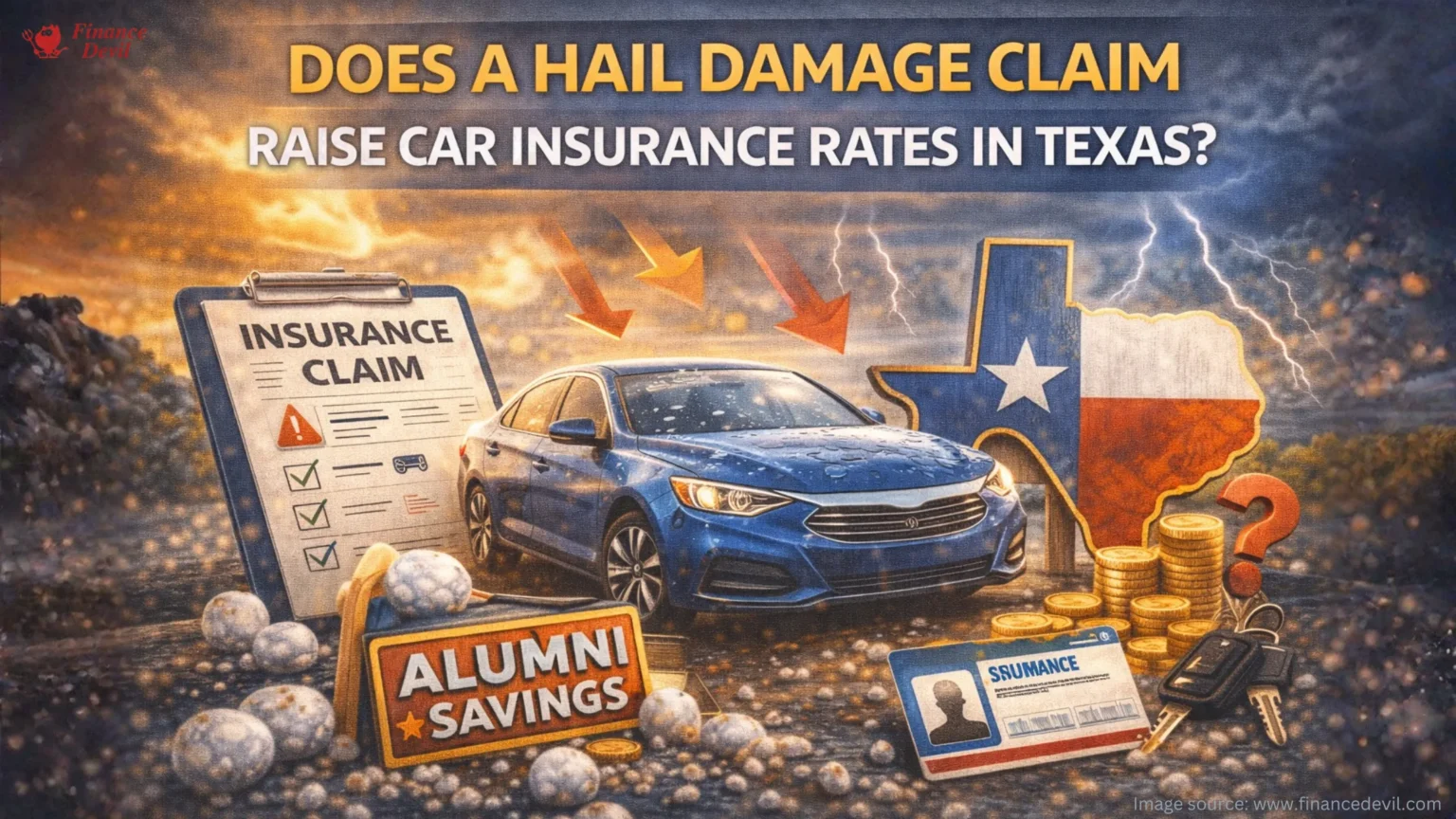 Does Hail Damage Claim Raise Car Insurance Rates in Texas