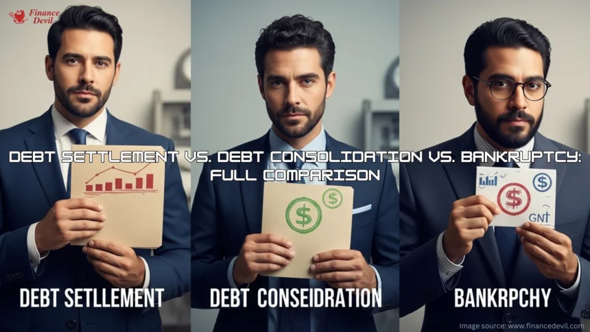 Debt Settlement vs. Debt Consolidation vs. Bankruptcy