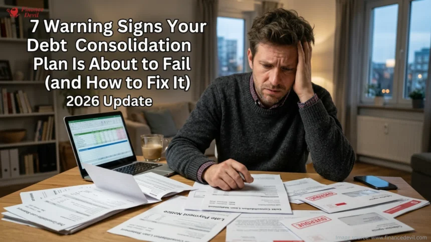 7 Warning Signs Your Debt Consolidation Plan Is About to Fail