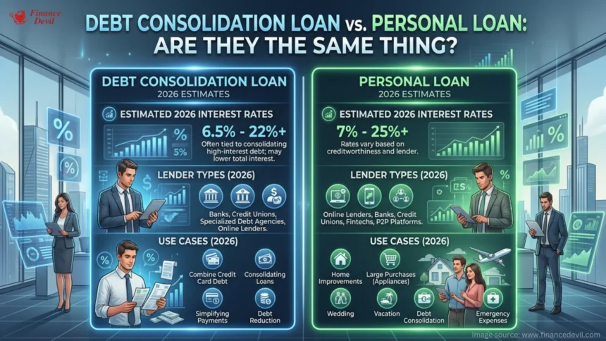 Debt Consolidation Loan vs. Personal Loan: Are They the Same Thing?