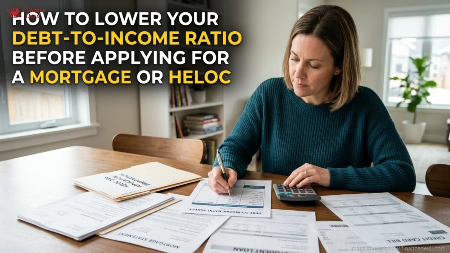 How to Lower Your Debt-to-Income Ratio Before Applying for a Mortgage or HELOC