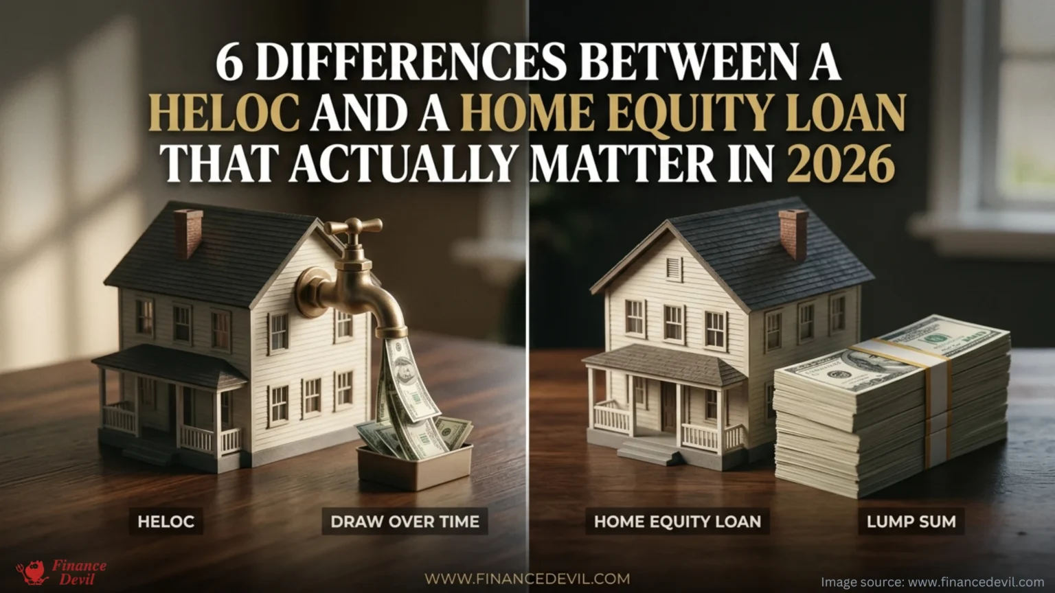 6 Differences Between a HELOC and a Home Equity Loan That Actually Matter in 2026